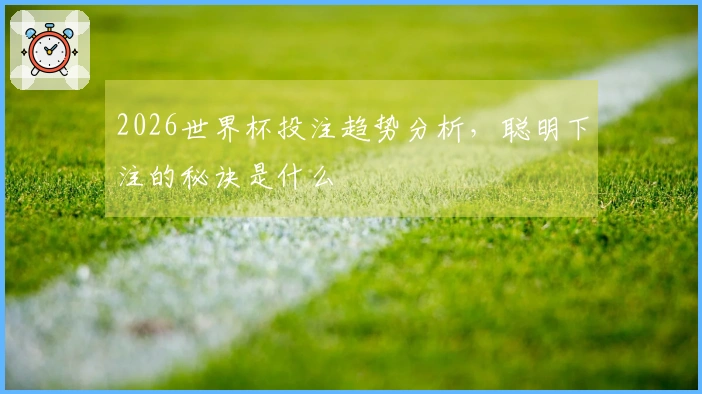 2026世界杯投注趋势分析，聪明下注的秘诀是什么